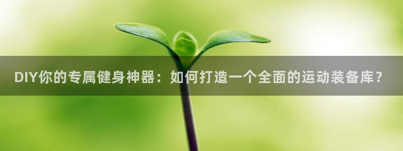 zoty中欧体育官网下载平台：DIY你的专属健身神器